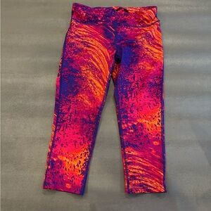 Xersion Vibrant Red and Purple Active Leggings. Size S